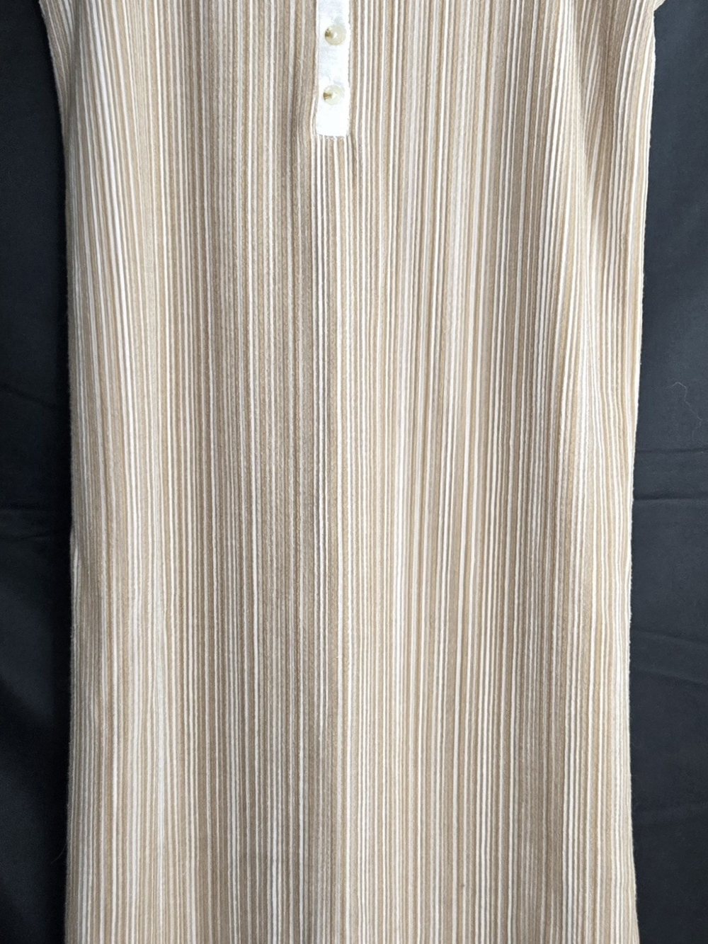 Ribbed Knit Midi Maternity Dress in Beige #613